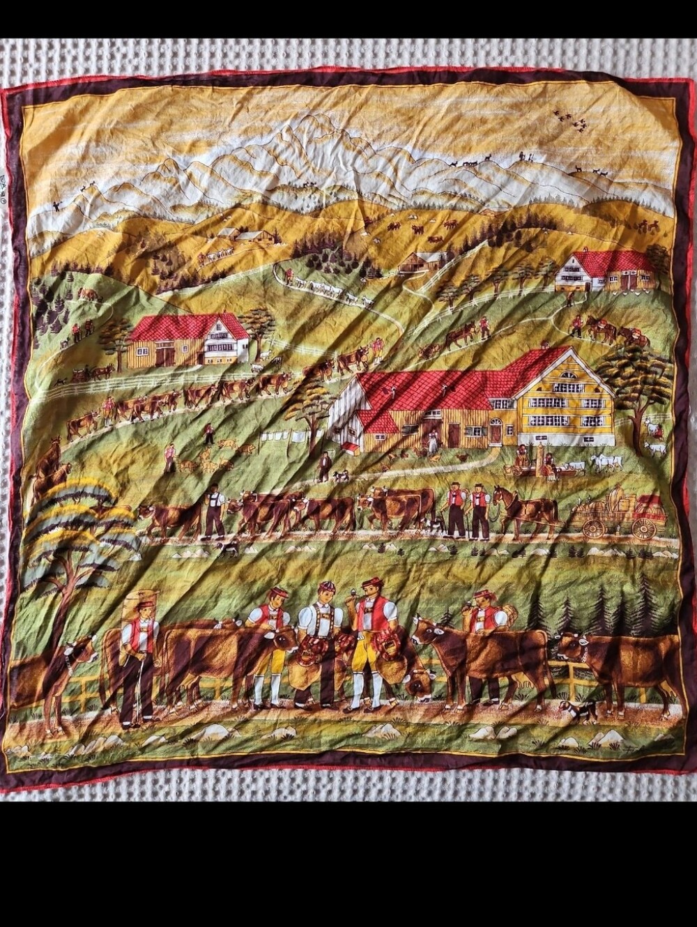 Vintage Fisba Stoffels Scarf